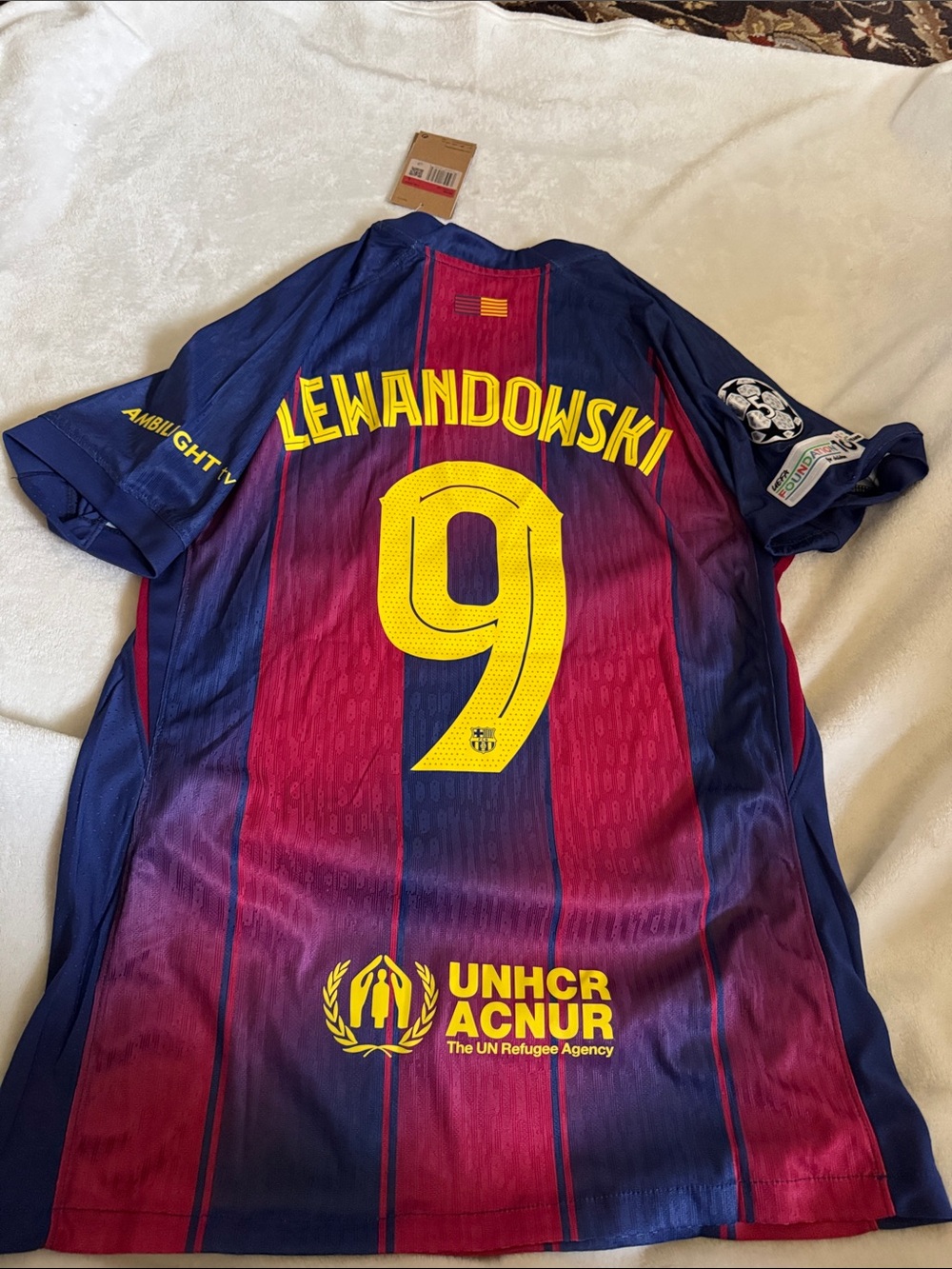 Nike FC Barcelona Home Jersey - Blue & Red with Yellow Accents